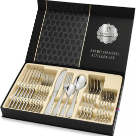 Cubiertos Set 24 Piezas Acero Inoxidable High Quality