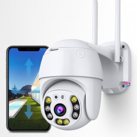 Cámara De Seguridad Wifi Exteriores Giro 360 Visión Nocturna