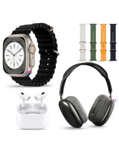 Reloj Inteligente Ultra + Diademas + Audífonos Pro SmartWatch
