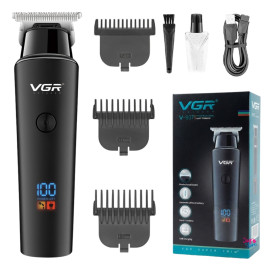 M&aacute;quina Patillera Barbera Afeitar Trimmer VGR-937 Profesional Led