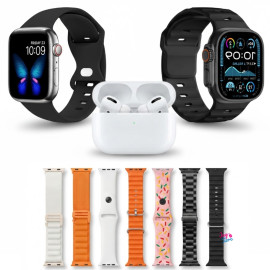 Reloj Inteligente Combo 2x SmartWatch + Aud&iacute;fonos + 7 Pulsos I60